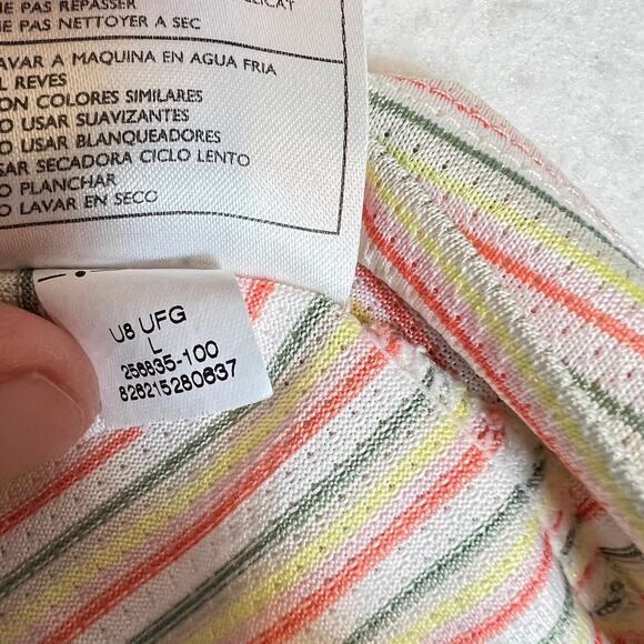 Nike Golf Fit Dry 1/4 Zip Polo Woman L 12-14 Wicking Green Yellow Red Pastel - Picture 6 of 10